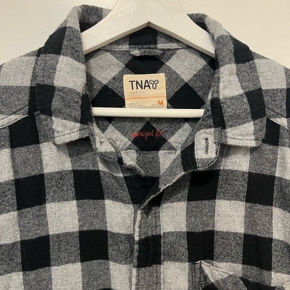 TNA Oversized Plaid Shirt - Picture 2 of 3